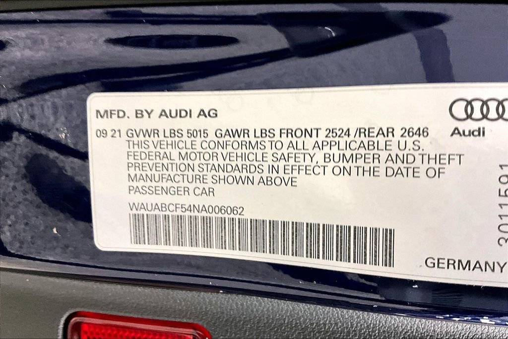Used 2022 Audi A5 2.0T Premium w/ Convenience Package image 20