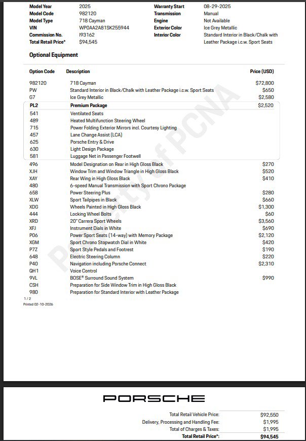 Certified 2025 Porsche 718 Cayman image 12