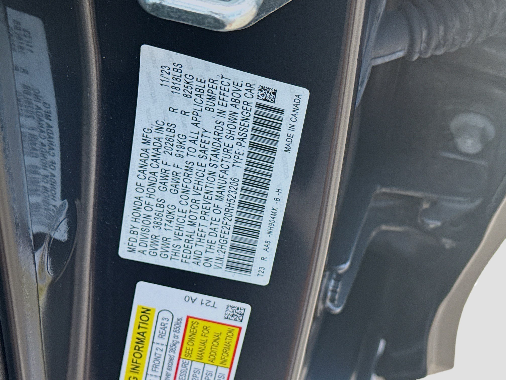 Certified 2024 Honda Civic LX image 36