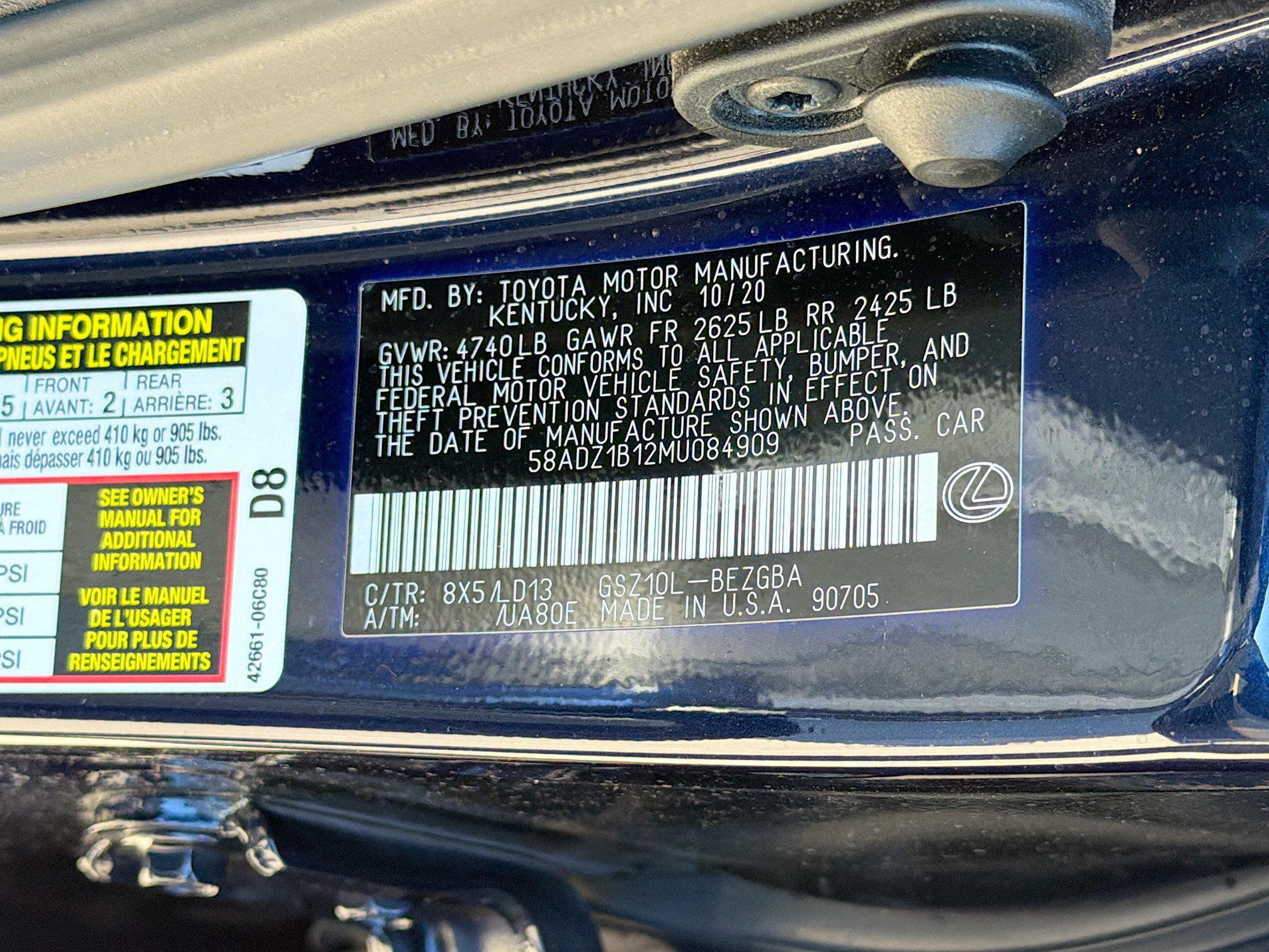 Used 2021 Lexus ES 350 w/ Premium Package FWD image 42