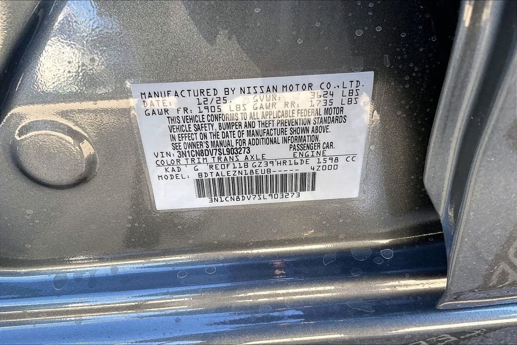 New 2025 Nissan Versa S w/ Trunk Package image 23