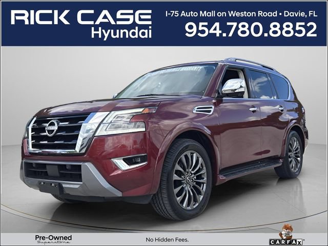 Used 2023 Nissan Armada Platinum w/ Captain's Chairs Package