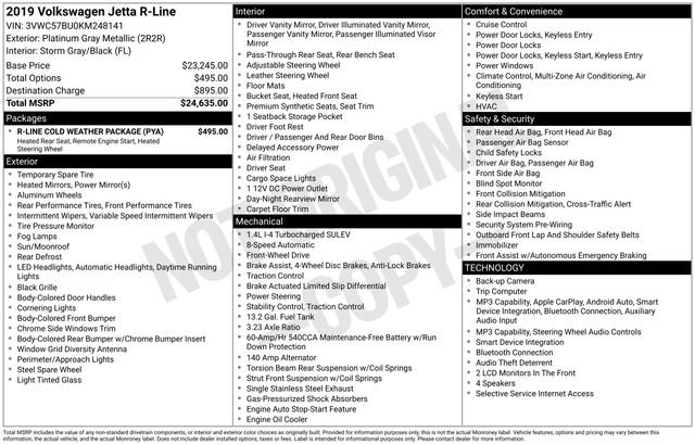 Used 2019 Volkswagen Jetta R-Line w/ R-Line Cold Weather Package FWD image 10