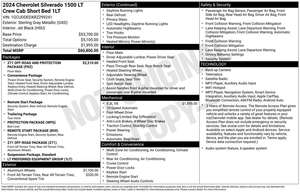 Certified 2024 Chevrolet Silverado 1500 LT AWD/4WD image 11