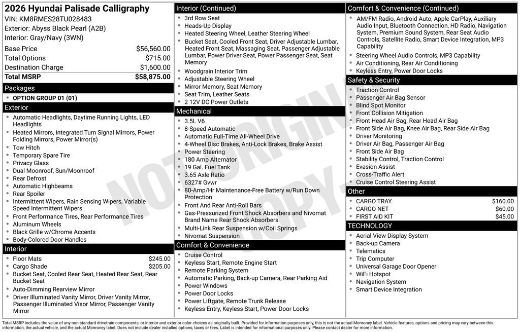 Certified 2026 Hyundai Palisade Calligraphy AWD/4WD image 24