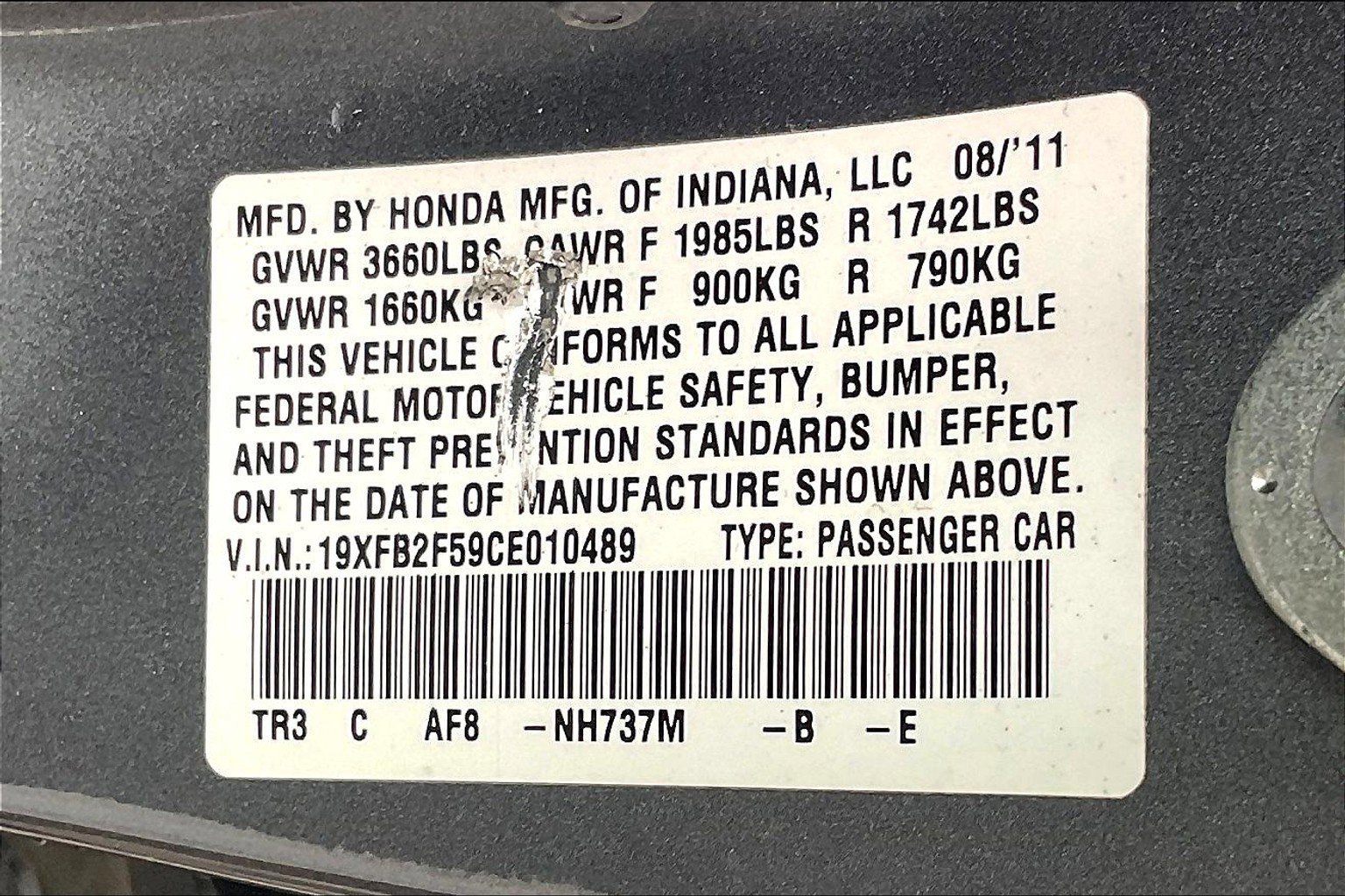 Used 2012 Honda Civic LX image 27