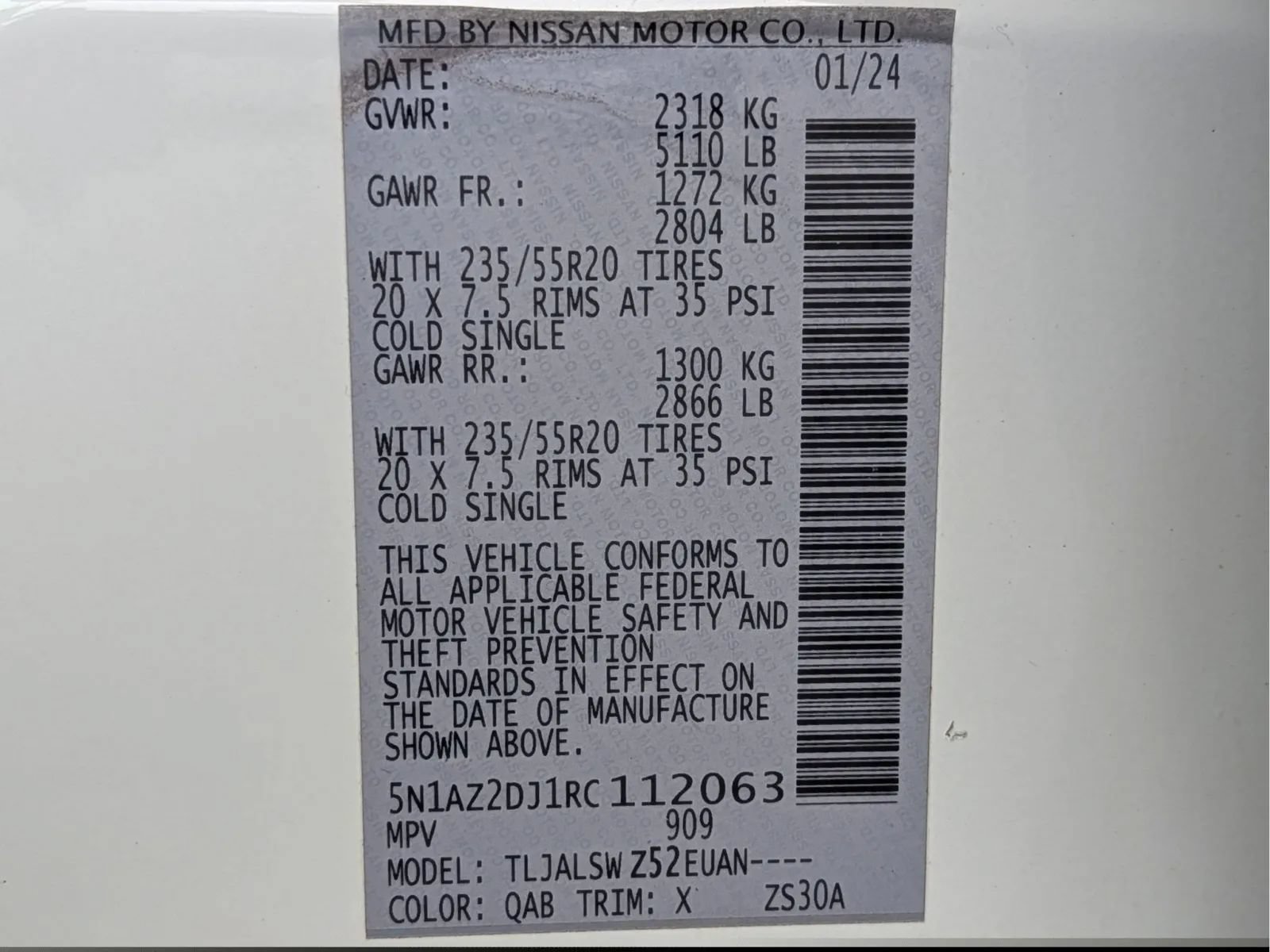 Used 2024 Nissan Murano Platinum w/ Cargo Package FWD image 29