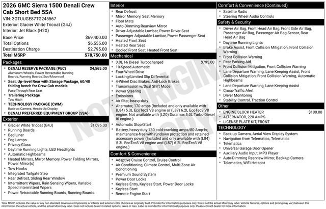 New 2026 GMC Sierra 1500 Denali w/ Denali Reserve Package image 28