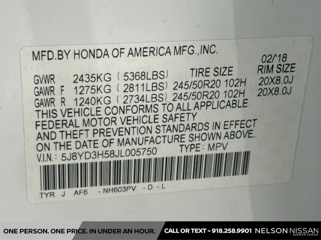 Used 2018 Acura MDX w/ Technology Package FWD image 34