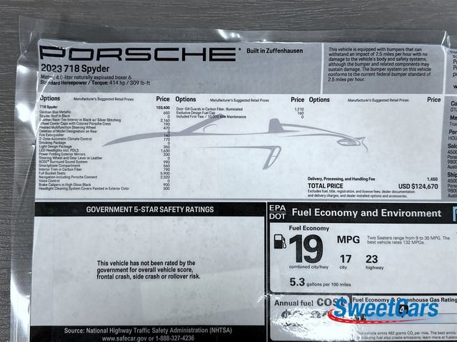 Used 2023 Porsche 718 Boxster Spyder image 54