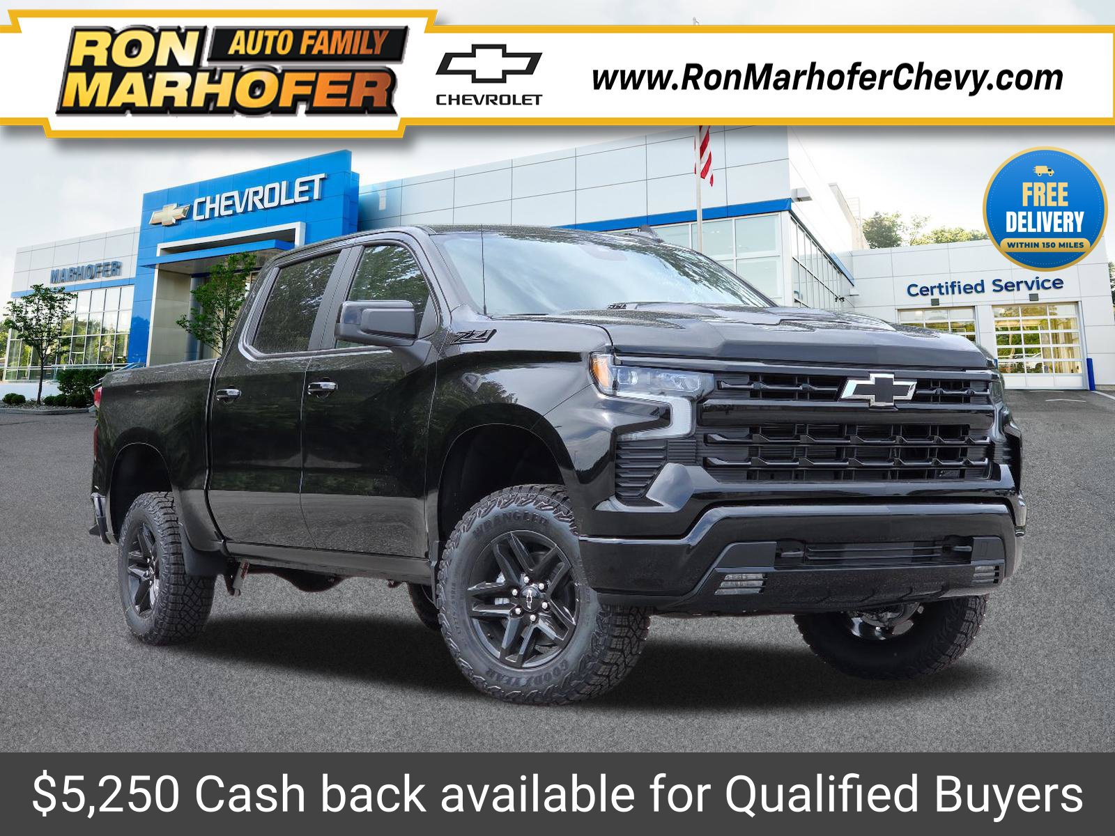 New 2026 Chevrolet Silverado 1500 LT Trail Boss w/ Dark Appearance Package AWD/4WD 360° Tour