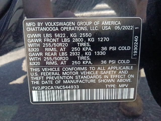 Used 2022 Volkswagen Atlas SE FWD image 39