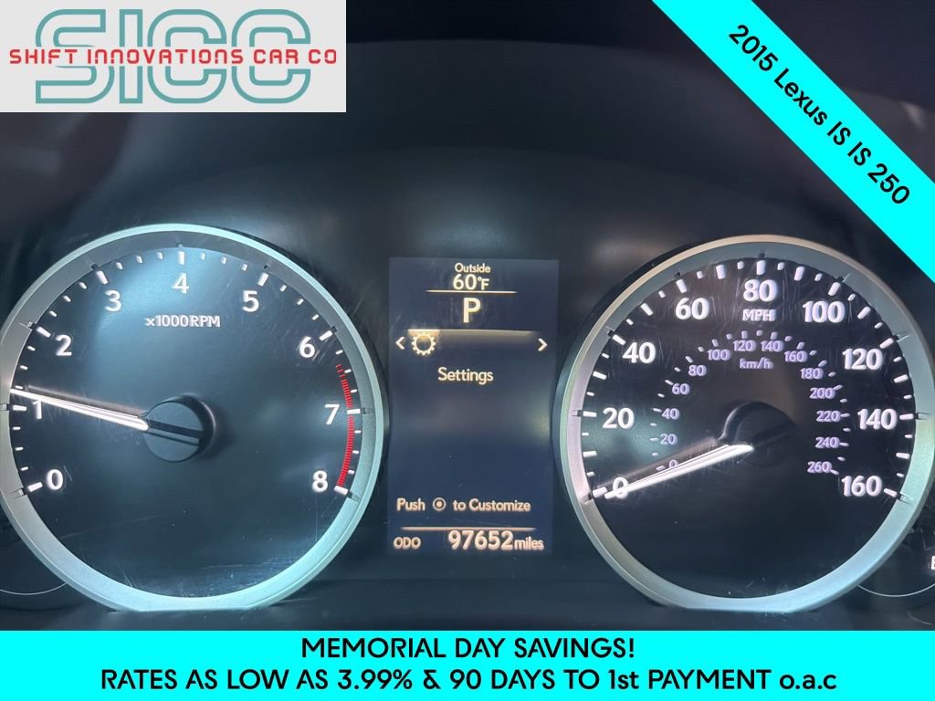 Used 2015 Lexus IS 250 w/ Navigation System Package RWD image 11