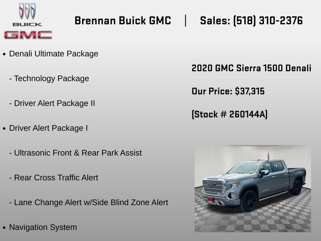 Certified 2020 GMC Sierra 1500 Denali w/ Denali Ultimate Package AWD/4WD image 18