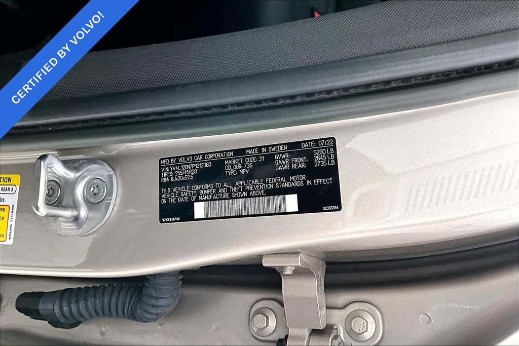 Certified 2023 Volvo XC60 B5 Plus w/ Protection Package Premier FWD image 44
