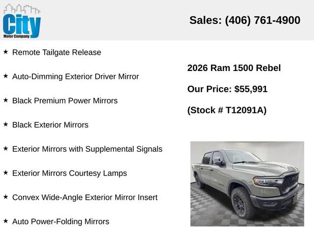 Used 2026 RAM 1500 Rebel w/ Bed Utility Group AWD/4WD image 10