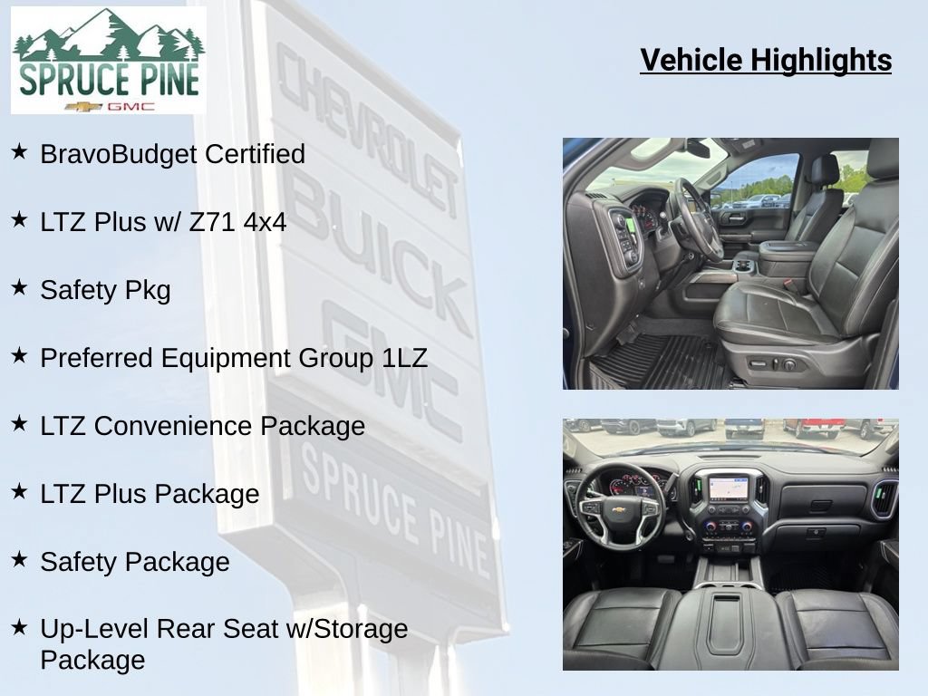 Certified 2019 Chevrolet Silverado 1500 LTZ w/ LTZ Plus Package AWD/4WD image 8