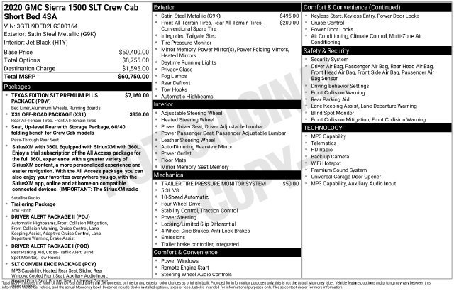 Used 2020 GMC Sierra 1500 SLT AWD/4WD image 26