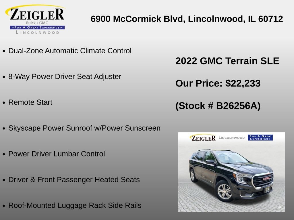 Certified 2022 GMC Terrain SLE w/ Driver Convenience Package AWD/4WD image 12