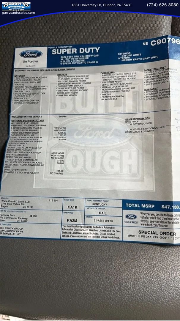 Used 2022 Ford F250 XL w/ STX Appearance Package AWD/4WD image 28