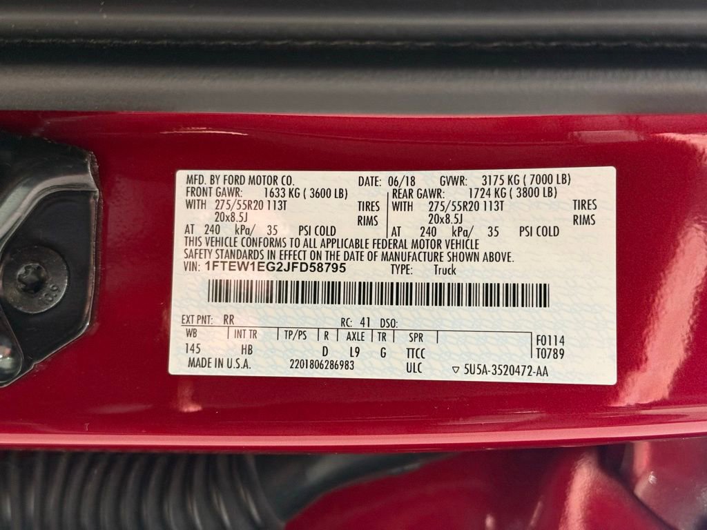 Used 2018 Ford F150 Lariat w/ Equipment Group 502A Luxury image 31