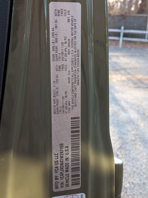 New 2026 Jeep Wrangler Unlimited Sport AWD/4WD image 26