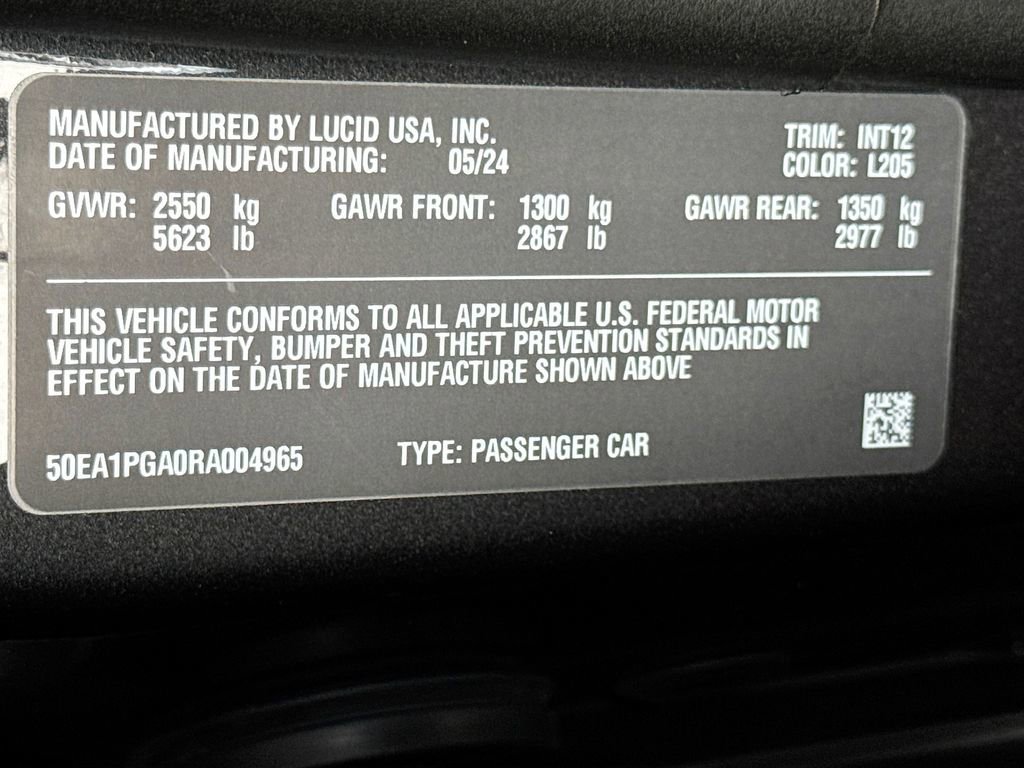 Used 2024 Lucid Air Pure image 30