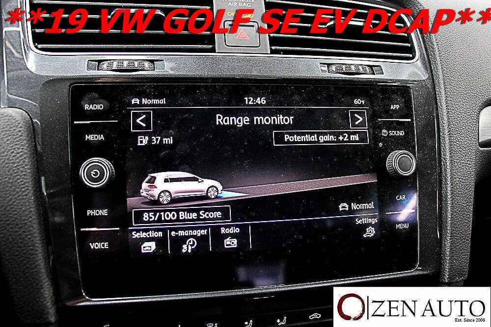 Used 2019 Volkswagen e-Golf SE w/ Driver Assistance Package image 18