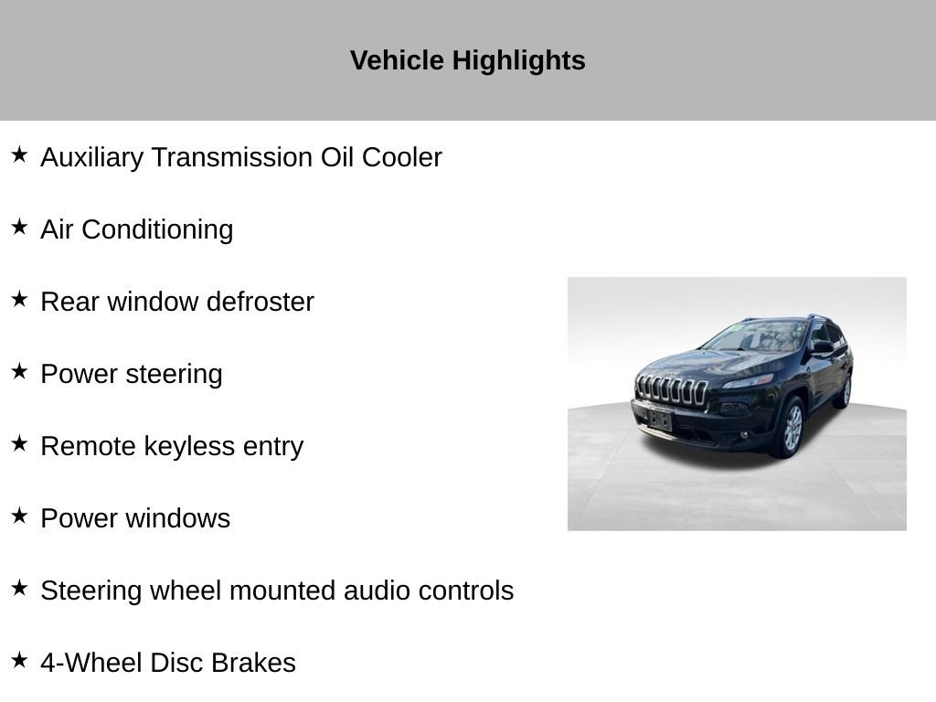 Used 2015 Jeep Cherokee Latitude w/ Cold Weather Group AWD/4WD image 36