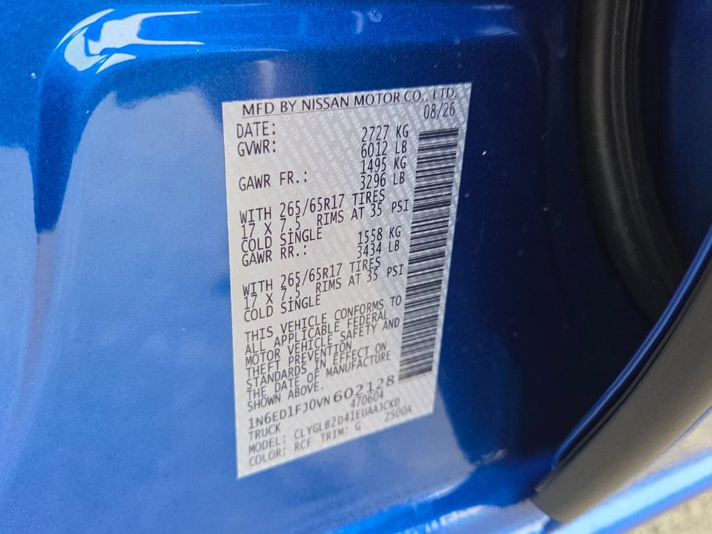 New 2027 Nissan Frontier SV w/ All-Weather Content Package RWD image 18