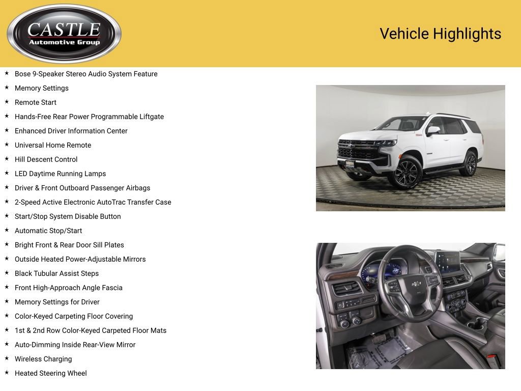 Used 2022 Chevrolet Tahoe Z71 w/ Luxury Package AWD/4WD image 12