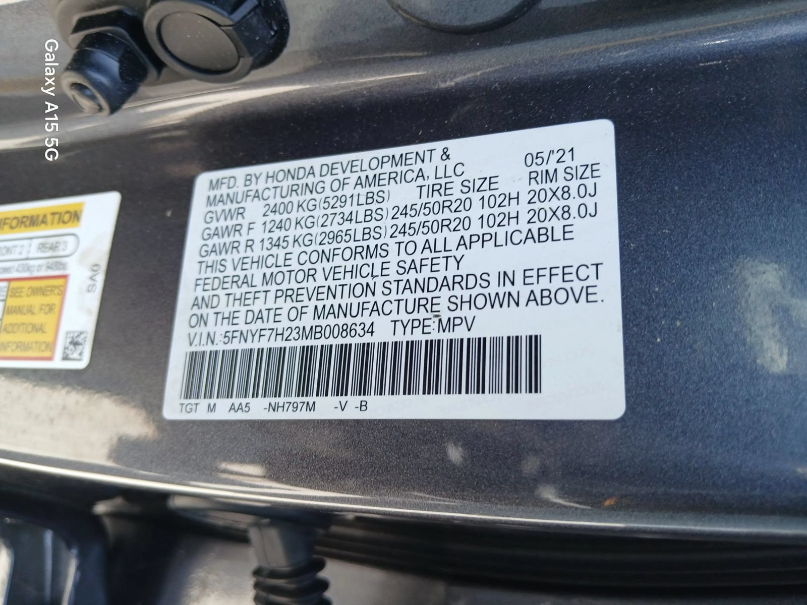 Used 2021 Honda Passport Sport image 11