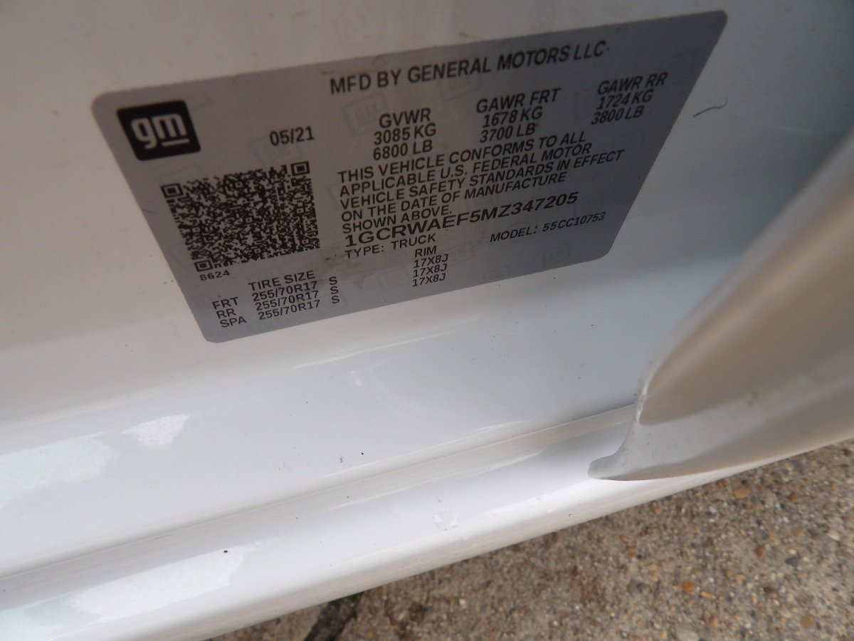 Used 2021 Chevrolet Silverado 1500 W/T w/ WT Safety Package RWD image 13