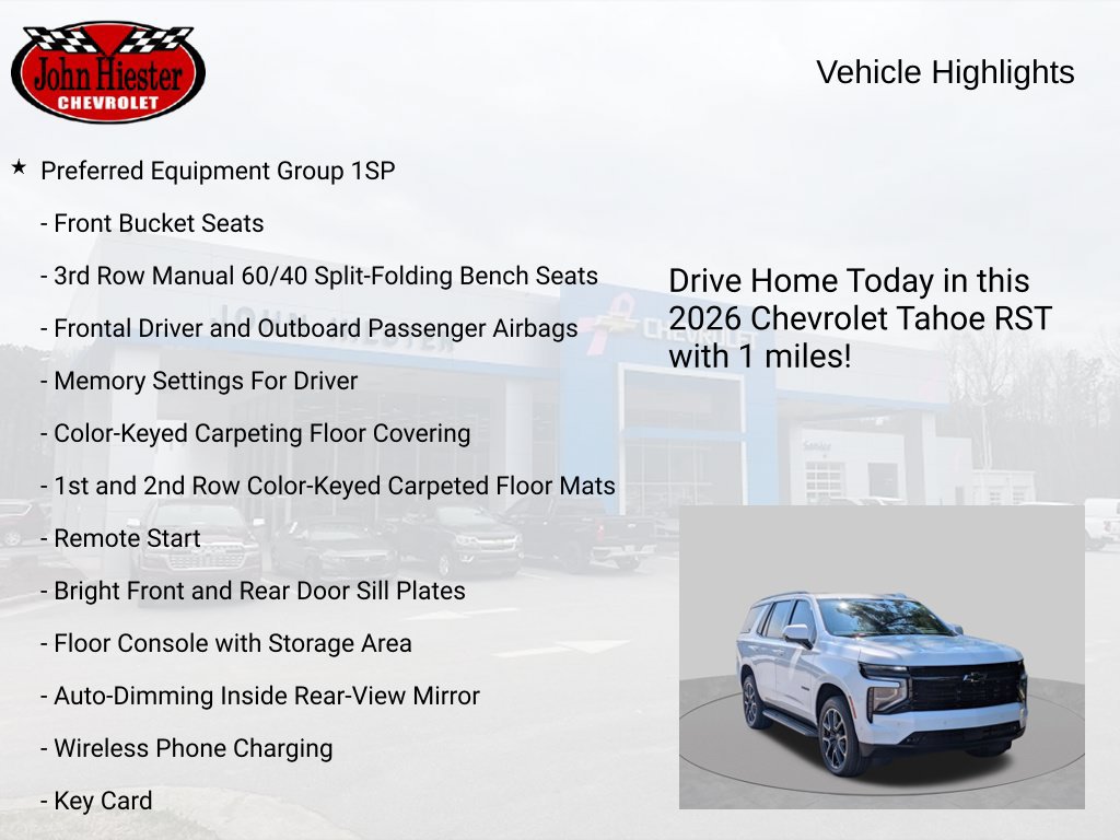 New 2026 Chevrolet Tahoe RST w/ Advanced Technology Package AWD/4WD image 6