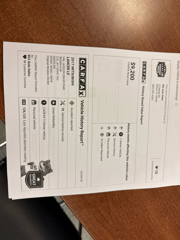 Used 2017 Mitsubishi Lancer LE image 19