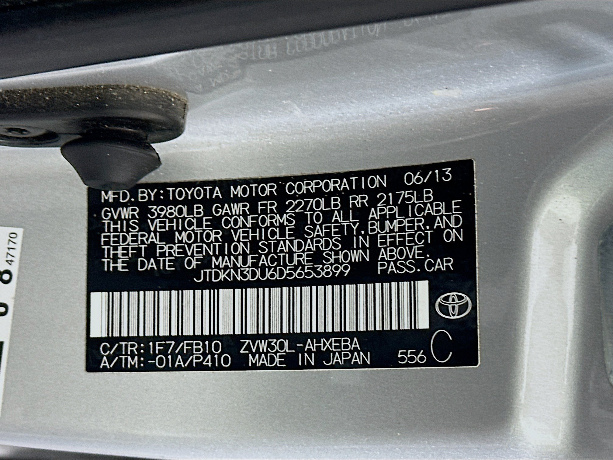 Used 2013 Toyota Prius Two FWD image 12