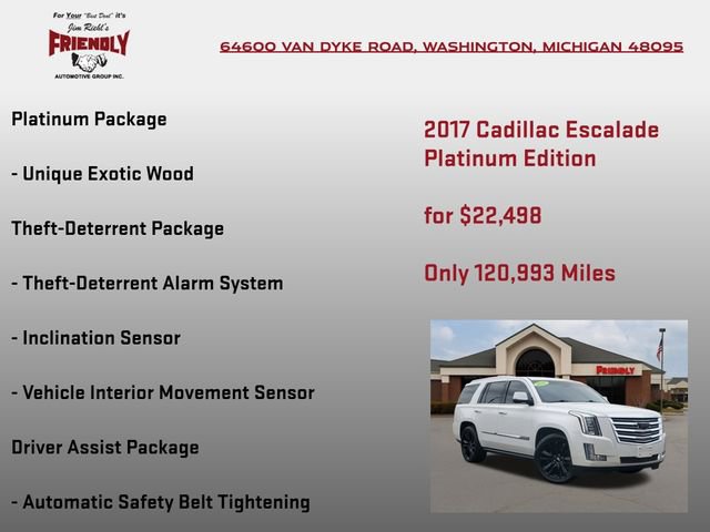Used 2017 Cadillac Escalade Platinum image 10