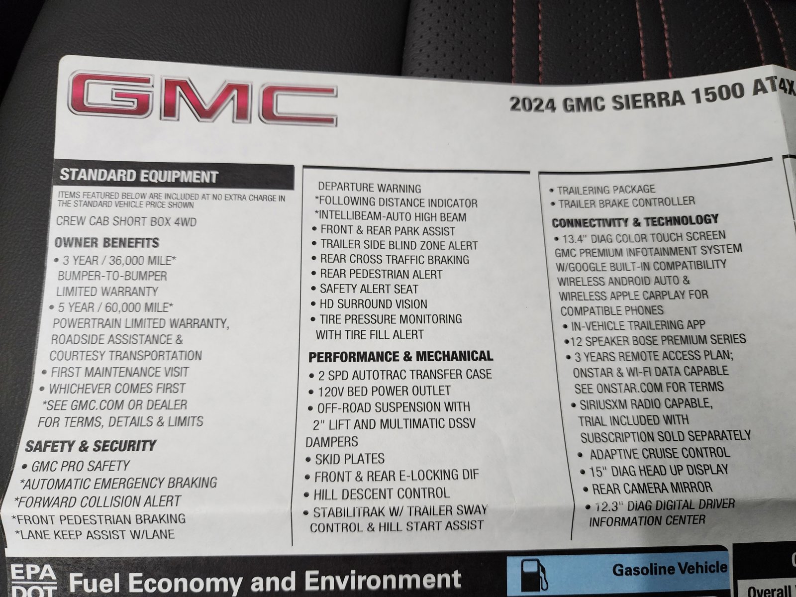 Used 2024 GMC Sierra 1500 AT4X image 57