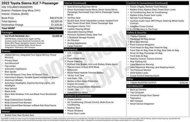 Used 2022 Toyota Sienna XLE w/ XLE Plus Package image 36