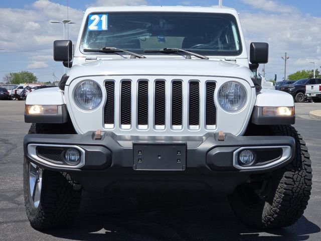 Used 2021 Jeep Wrangler Unlimited Sahara w/ Uconnect 4C Nav & Sound Group AWD/4WD image 16