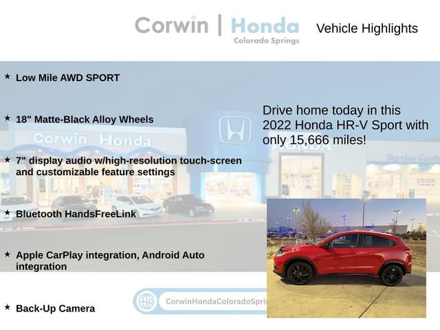 Used 2022 Honda HR-V Sport image 6