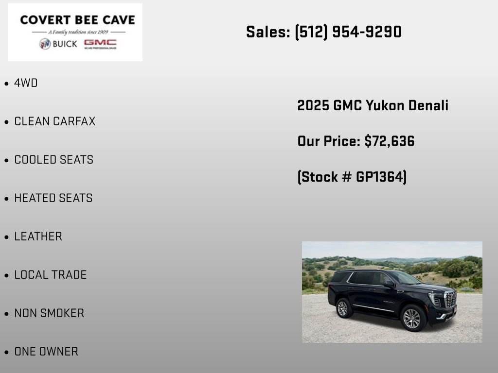 Certified 2025 GMC Yukon Denali AWD/4WD image 6