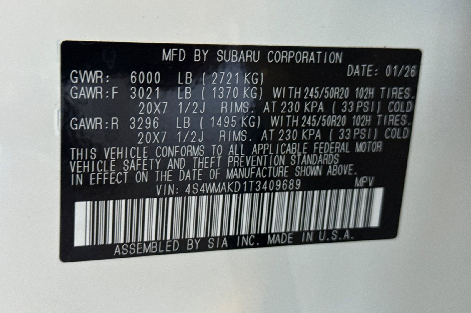 New 2026 Subaru Ascent Touring image 29