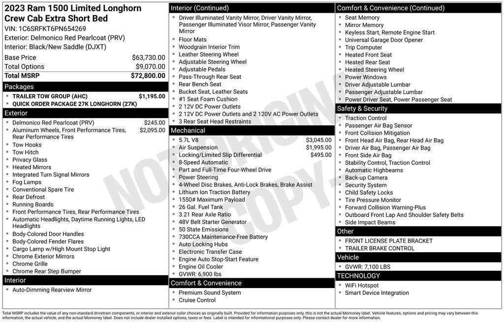 Used 2023 RAM 1500 Limited w/ Trailer Tow Group image 34
