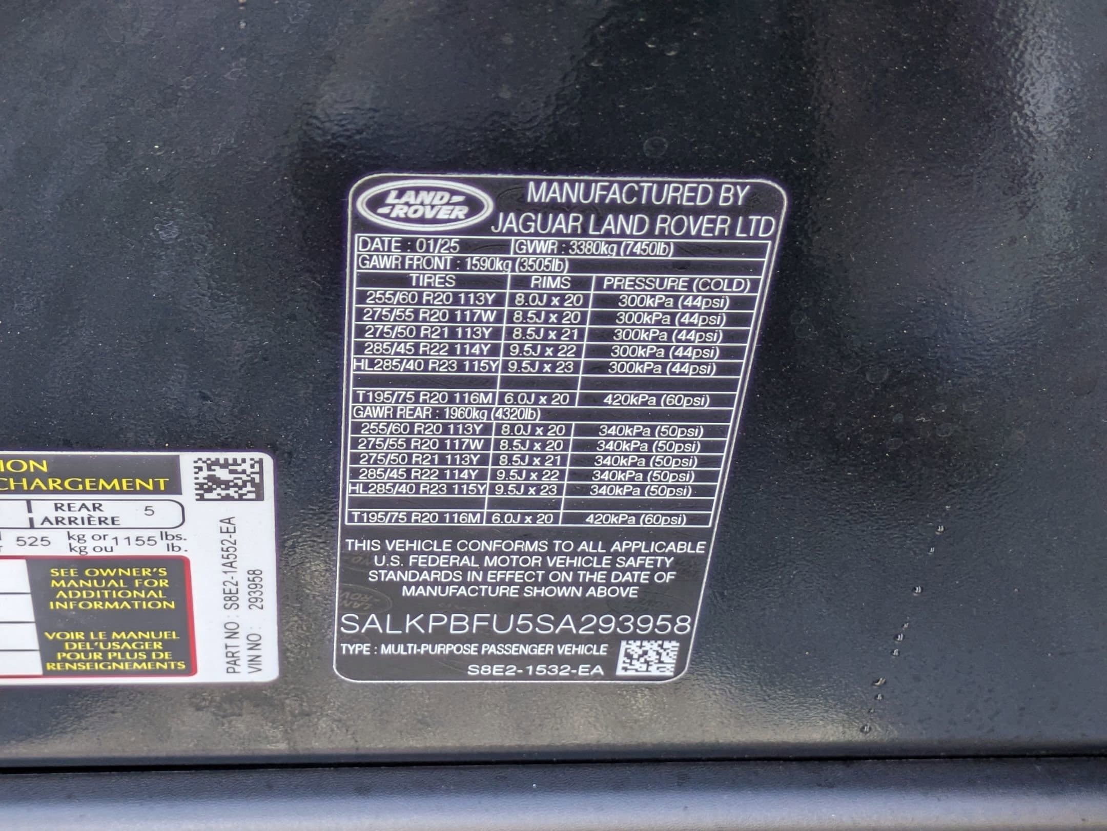 Certified 2025 Land Rover Range Rover Long Wheelbase SE AWD/4WD image 34