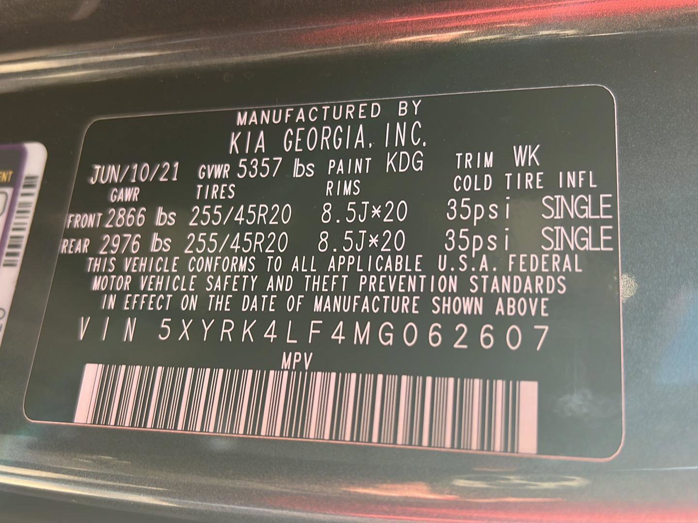 Used 2021 Kia Sorento SX image 44