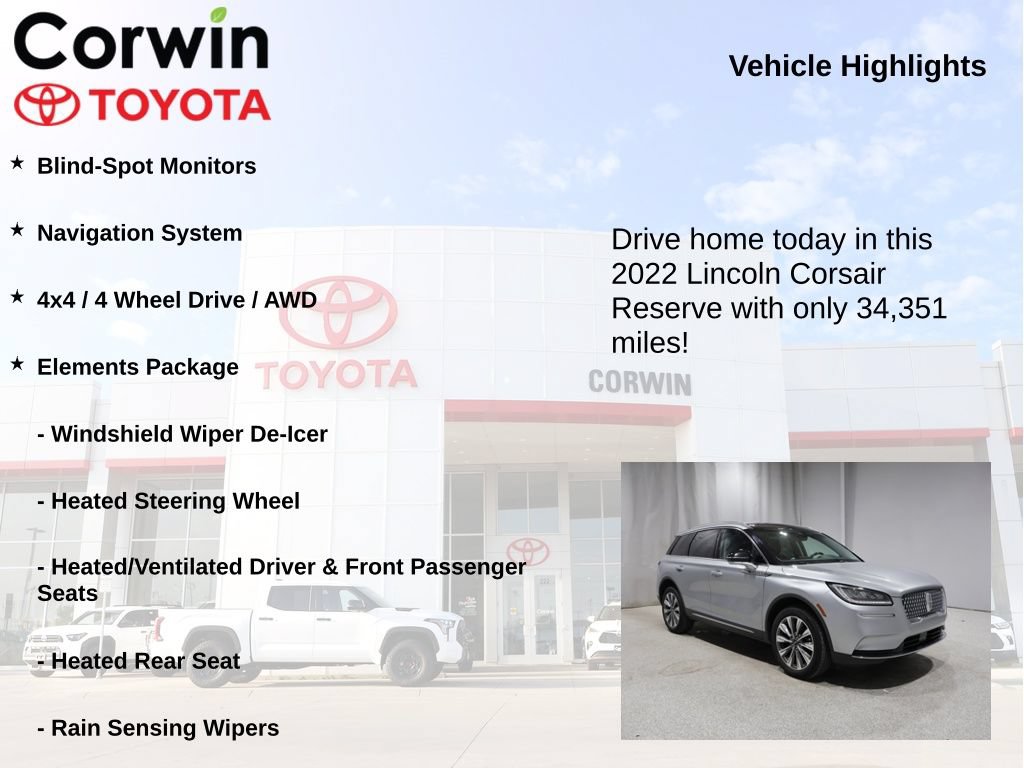 Used 2022 Lincoln Corsair Reserve w/ Elements Package AWD/4WD image 6