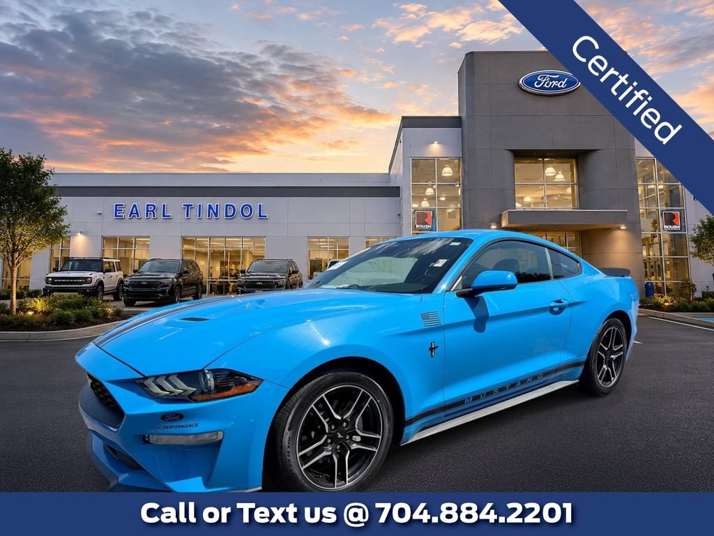 Certified 2022 Ford Mustang Premium w/ Ford Safe & Smart Package RWD image 1