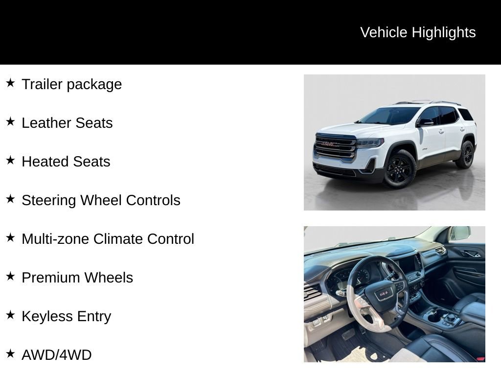 Used 2022 GMC Acadia AT4 w/ Preferred Package AWD/4WD image 26