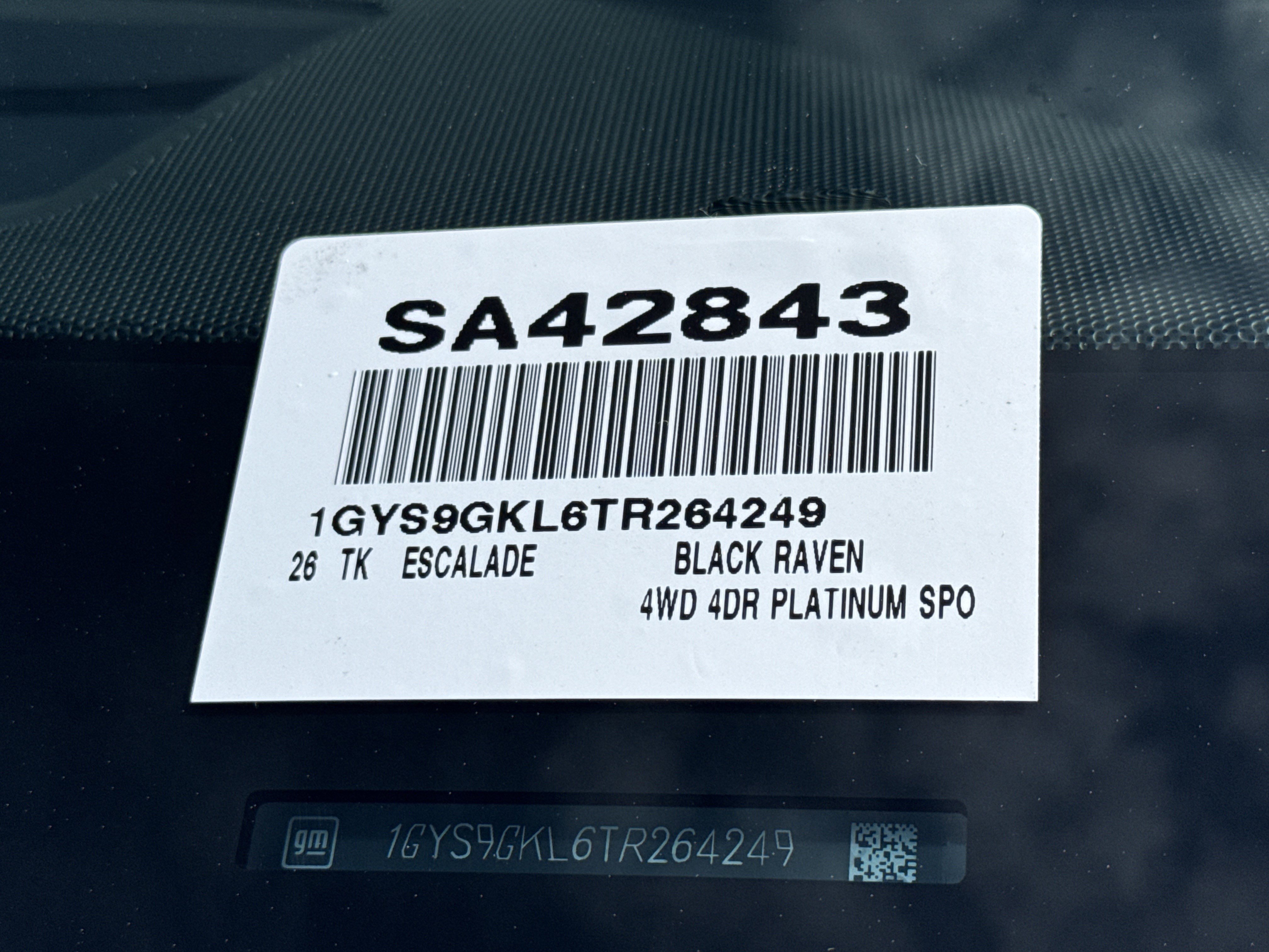 Used 2026 Cadillac Escalade Platinum Sport w/ LPO, ONYX Package image 44